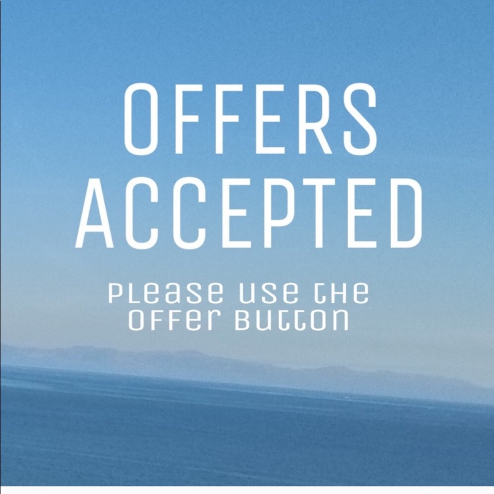 All reasonable offers are accepted!